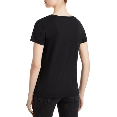 Shop N:philanthropy Slater Womens Criss Cross Front Cotton T-shirt In Black