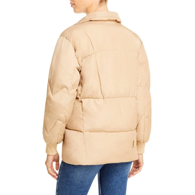 Shop Toast Society Aries Womens Lightweight Warm Puffer Jacket In Beige