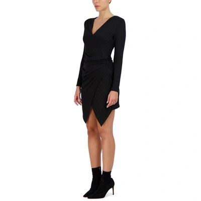 Bcbgmaxazria Womens Party Short Mini Dress In Black
