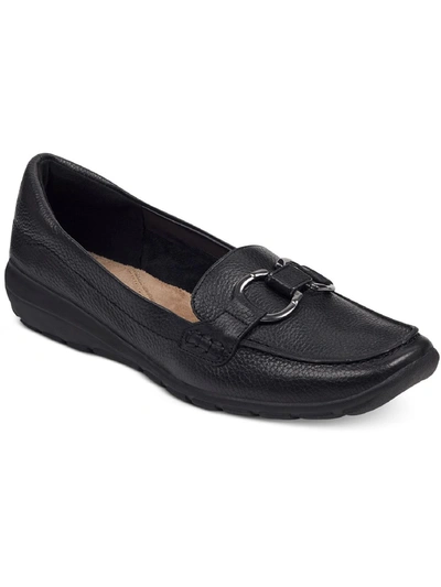 Shop Easy Spirit Avienta Womens Embellished Leather Loafers In Black