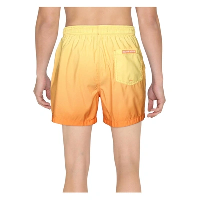 Shop Happy Hour Mens Ombre Beachwear Swim Trunks In Yellow