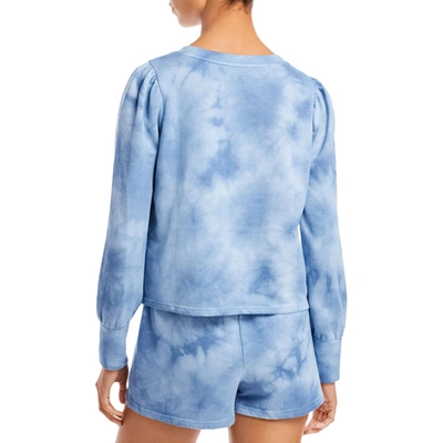Shop Bb Dakota By Steve Madden Womens Tie-dye Crew Sweatshirt In Blue