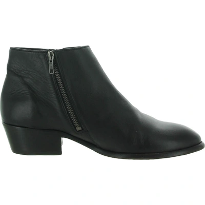 Shop Frye Carson Womens Round-toe Leather Ankle Boots In Black