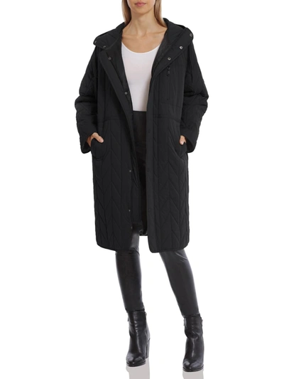 Shop Avec Les Filles Womens Chevron Quilted Anorak Jacket In Black
