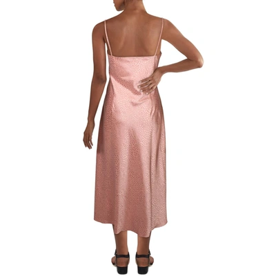 Shop Lini Lana Womens Printed Ruched Midi Dress In Pink
