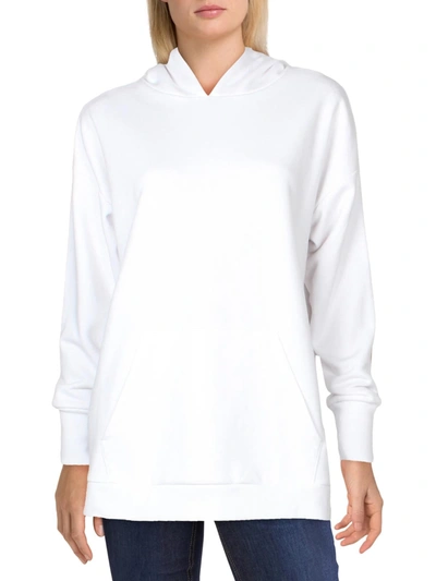 Shop Danielle Bernstein Womens Heathered Comfy Hoodie In White