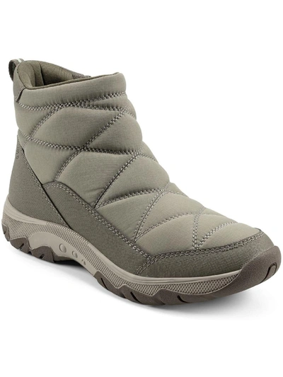 Shop Easy Spirit Tru 2 Womens Quilted Cold Weather Winter & Snow Boots In Grey
