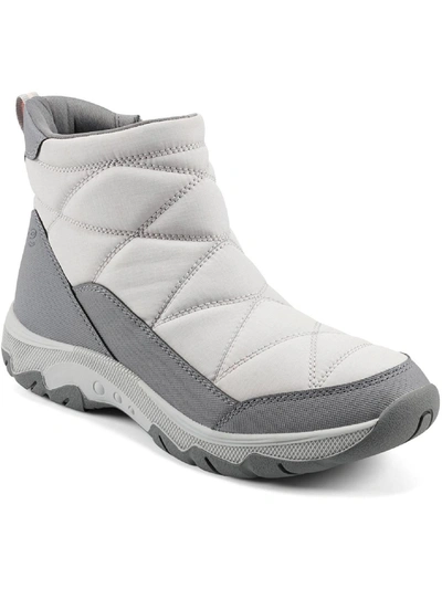 Shop Easy Spirit Tru 2 Womens Quilted Cold Weather Winter & Snow Boots In Grey