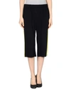 Msgm Cropped Pants & Culottes In Black