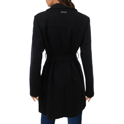 Shop Vince Camuto Womens Warm Midi Wool Coat In Black