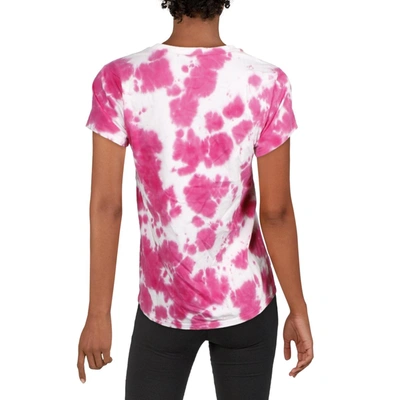 Shop Pam & Gela Womens Tie-dye Cotton T-shirt In Pink