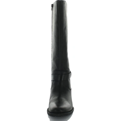 Shop Born Saddler Womens Leather Embellished Knee-high Boots In Black