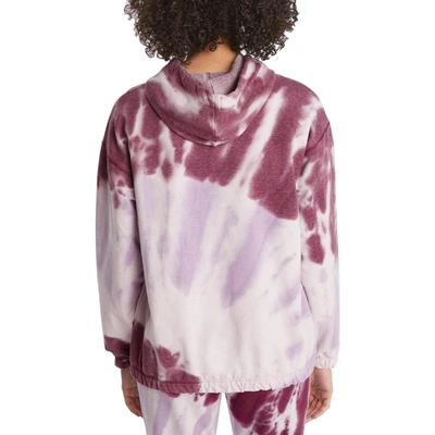 Shop Splendid Liza Womens Tie-dye Comfy Hoodie In Purple