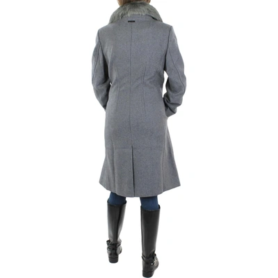 Vince Camuto Womens Wool Long Wool Coat In Grey