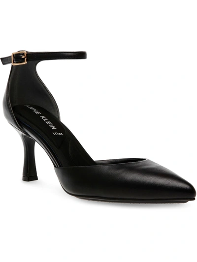Shop Anne Klein Rolanda Womens Pointed Toe Buckle Slingback Heels In Black