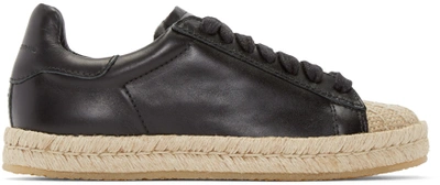 Shop Alexander Wang Black Rian Espadrille Sneakers