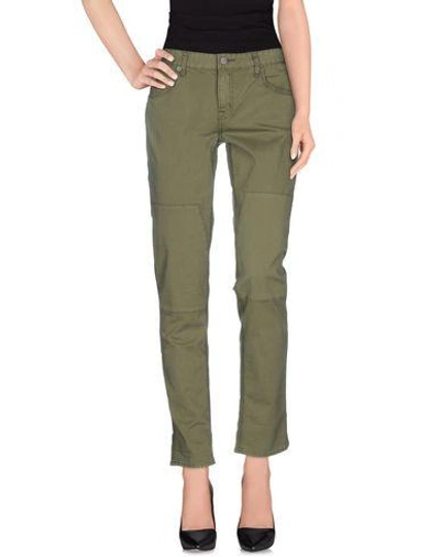 Shop Textile Elizabeth And James Casual Pants In Military Green