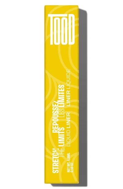 Shop Tood Stretch The Limits Liquid Eyeliner In Yellow