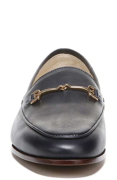 Shop Sam Edelman Loraine Bit Loafer In Baltic Navy Leather