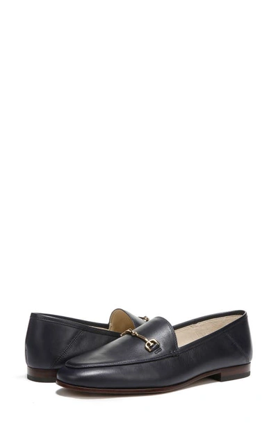 Shop Sam Edelman Loraine Bit Loafer In Baltic Navy Leather