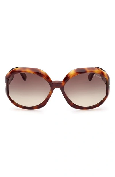 Tom ford discount 62mm round sunglasses