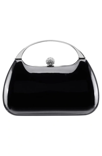 Nina Minaudière Top Handle Bag In Black
