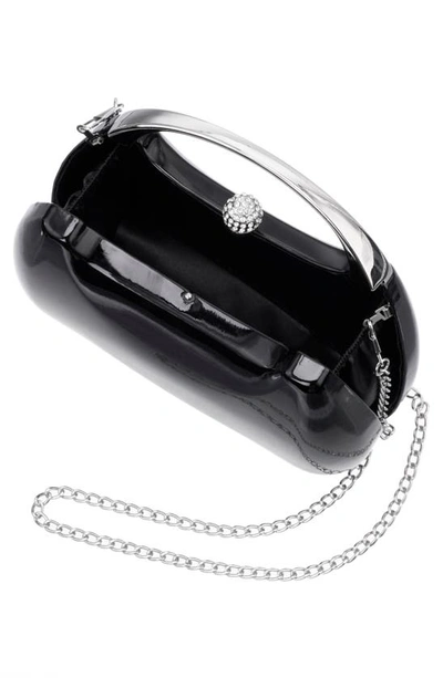 Nina Minaudière Top Handle Bag In Black