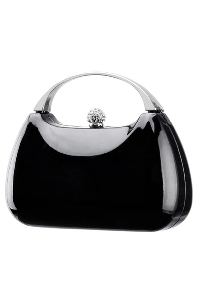 Nina Minaudière Top Handle Bag In Black