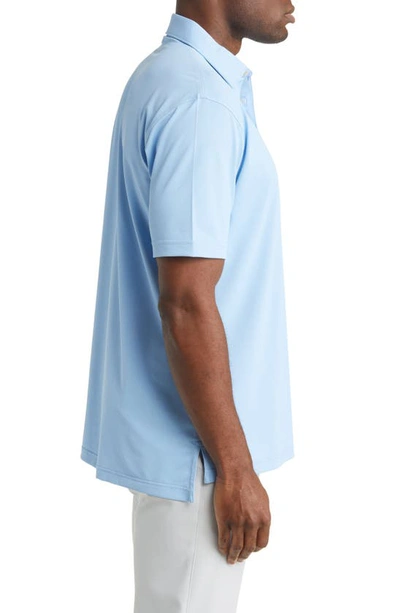 Shop Peter Millar Solid Performance Polo In Cottage Blue