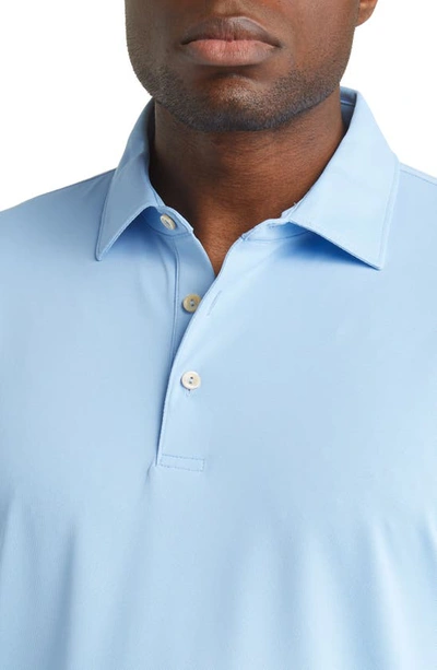 Peter Millar Solid Performance Polo In Cottage Blue