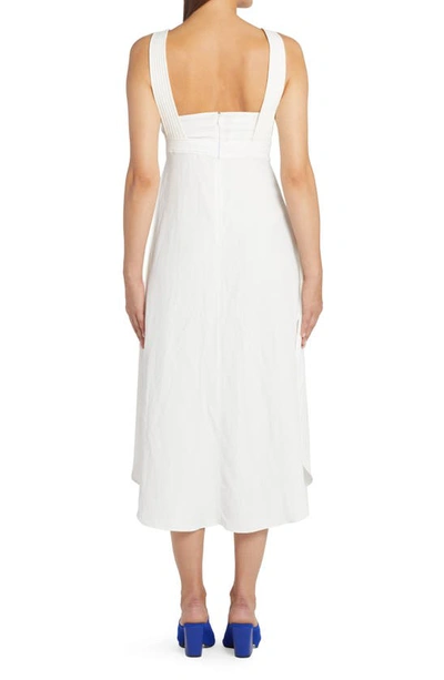Shop Stella Mccartney Fluid A-line Midi Dress In 9001 White