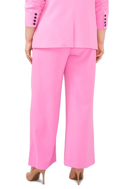 Cece One-button Blazer In Bright Peony