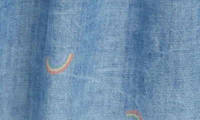 Shop Tucker + Tate Kids' Print Shift Dress In Blue Ocean Ditsy Rainbows
