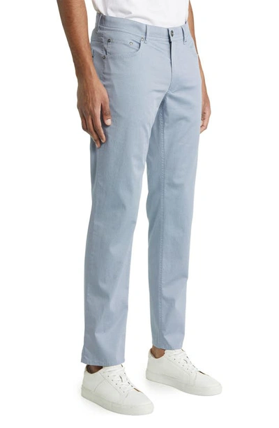 Shop Brax Cooper Microprint Ultralight Five-pocket Pants In Anchor