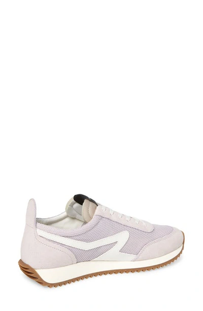 Rag & Bone Mixed Leather Retro Runner Sneakers In Lilac