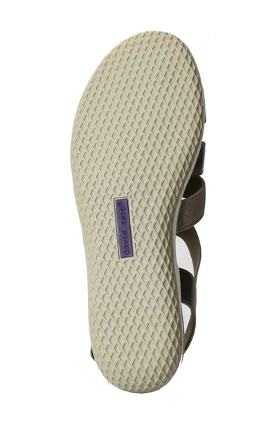 Shop David Tate Quilt Slingback Sandal In Pewter Nappa