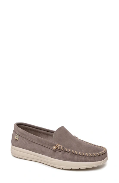 Shop Minnetonka Discover Classic Water Resistant Loafer In Grey
