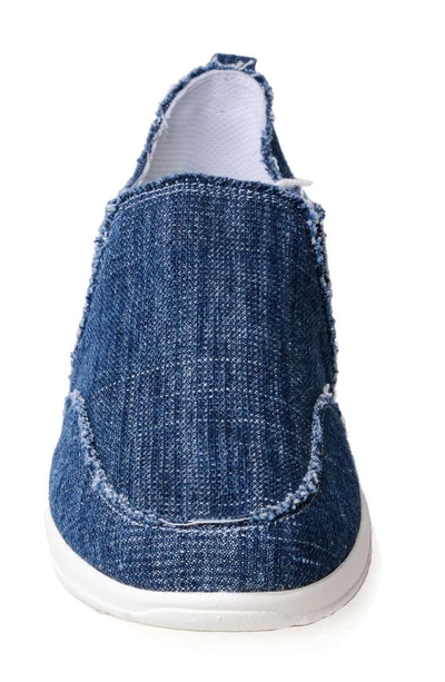 Shop Minnetonka Expanse Slip-on Sneaker In Blue Denim