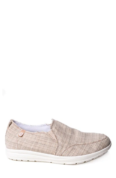 Minnetonka Expanse Slip-on Sneaker In Tan Herringbone