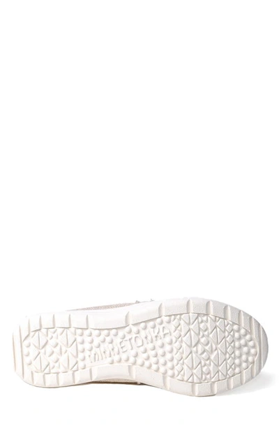 Minnetonka Expanse Slip-on Sneaker In Tan Herringbone