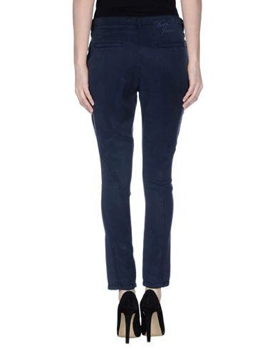 Shop Twinset Casual Pants In Dark Blue