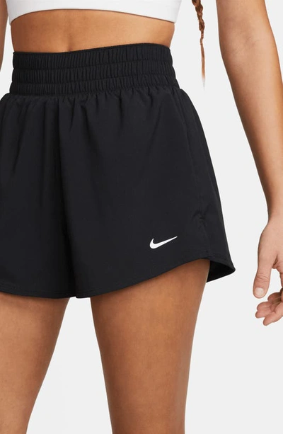 Nike Women's One Dri-fit High-waisted 3" 2-in-1 Shorts In Black