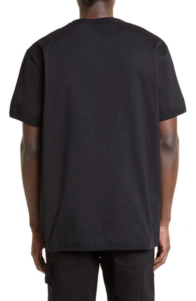 Shop Alexander Mcqueen Embellished Skull Cotton T-shirt In Black/ Mix