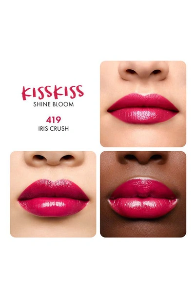 Shop Guerlain Kisskiss Shine Bloom Lipstick Balm In Pink