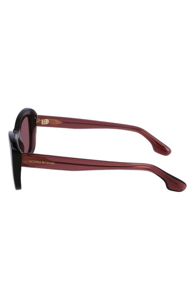 Shop Victoria Beckham 50mm Butterfly Sunglasses In Purple