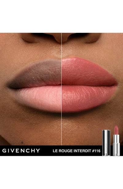 Shop Givenchy Le Rouge Interdit Silk Lipstick Refill In N116