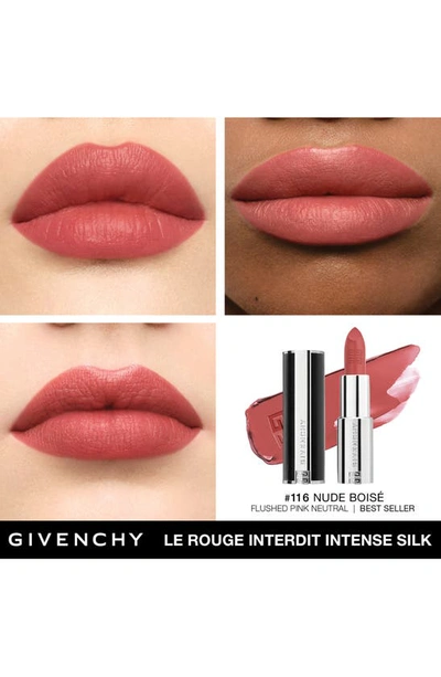 Shop Givenchy Le Rouge Interdit Silk Lipstick Refill In N116