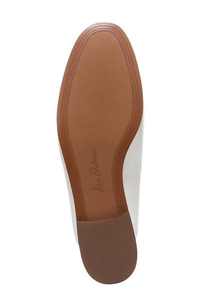 Sam Edelman Linnie Womens Leather Slip On Loafers In Bright White Leather