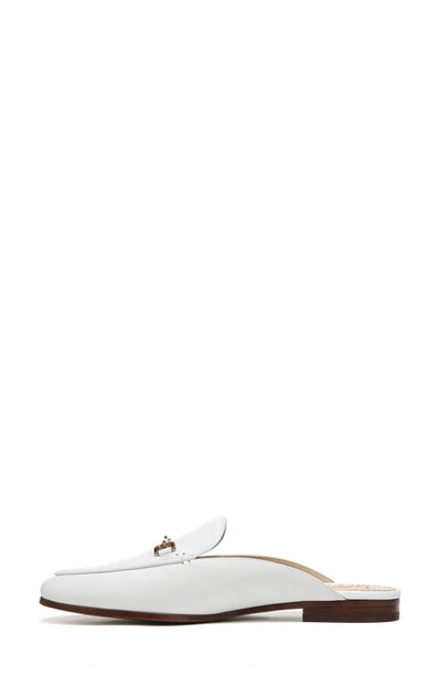 Sam Edelman Linnie Womens Leather Slip On Loafers In Bright White Leather