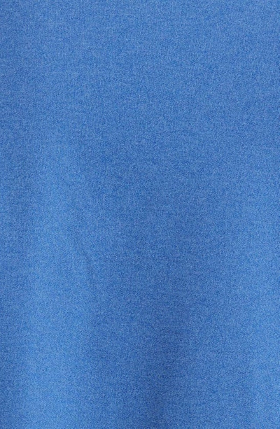 Shop Peter Millar Perth Mélange Performance Quarter Zip Pullover In Starboard Blue